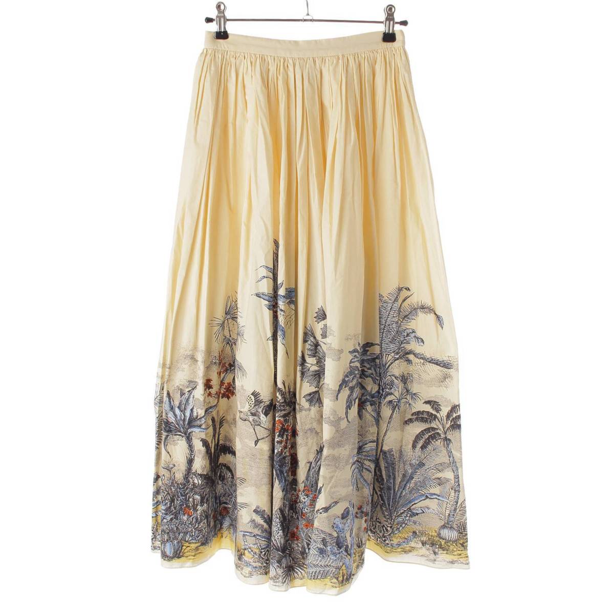 [Dior] DIOR 20AW Tropical Toile de Jouy Cotton Skirt 951J33A3950 Beige 34 [Used] [Authenticated and Guaranteed Authentic] 212727