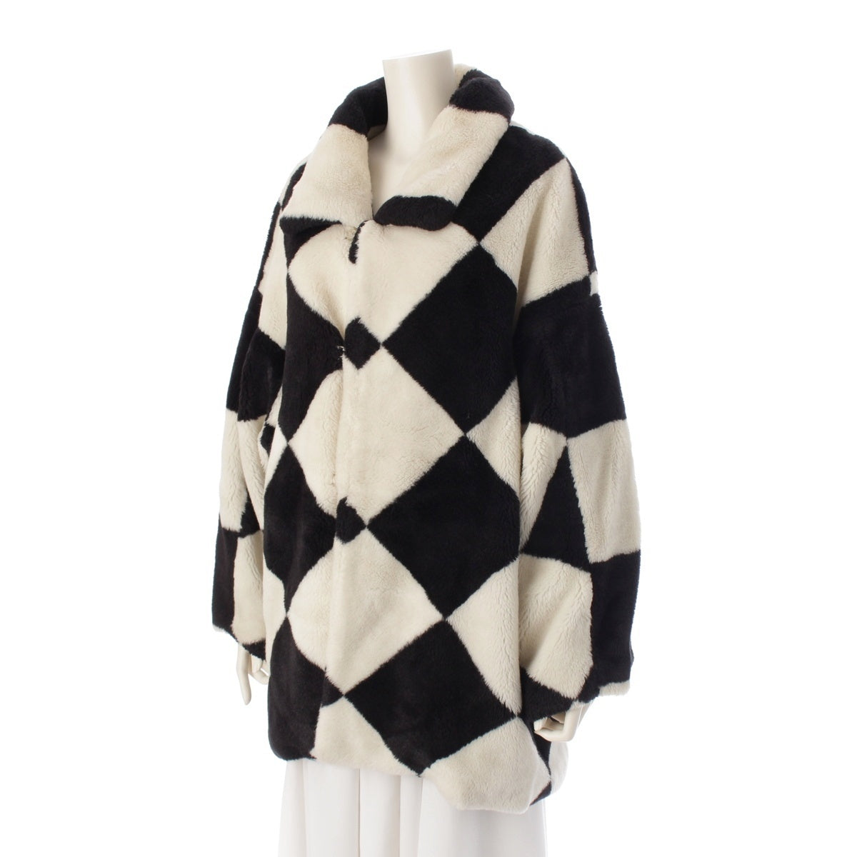 COMME des GARCONS ChicPunk Checker Boa Jacket outer GC-05019M Black White M