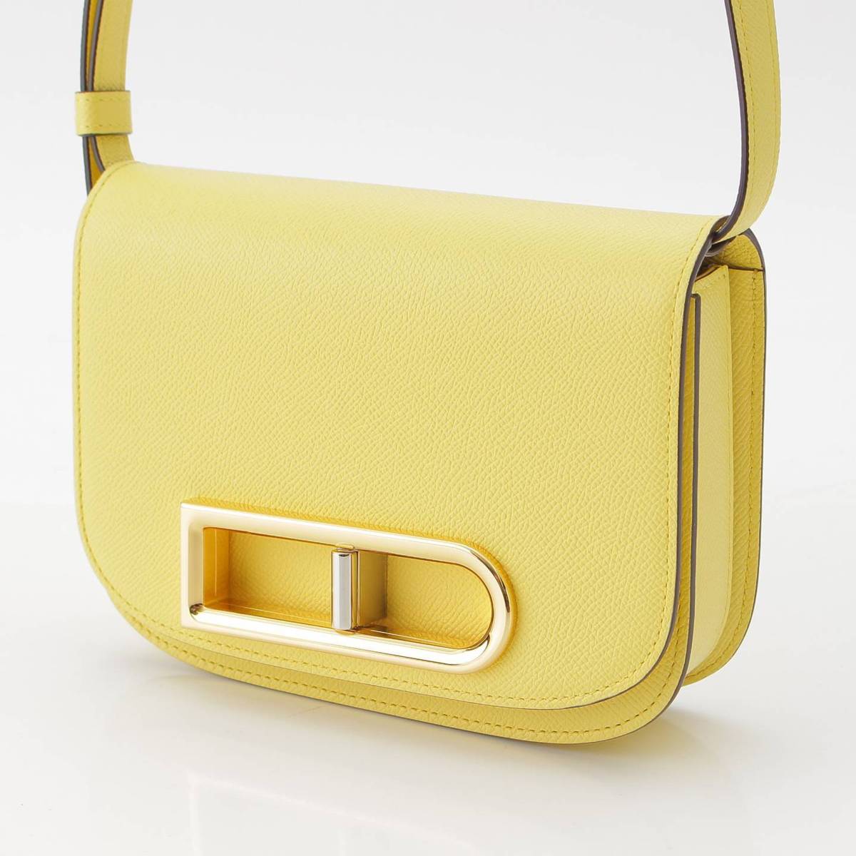 [Delvaux] Delvaux Lingot Small Alpina Calf Shoulder Bag Yuzu [Used] [Authenticated and Guaranteed Authentic] 212794