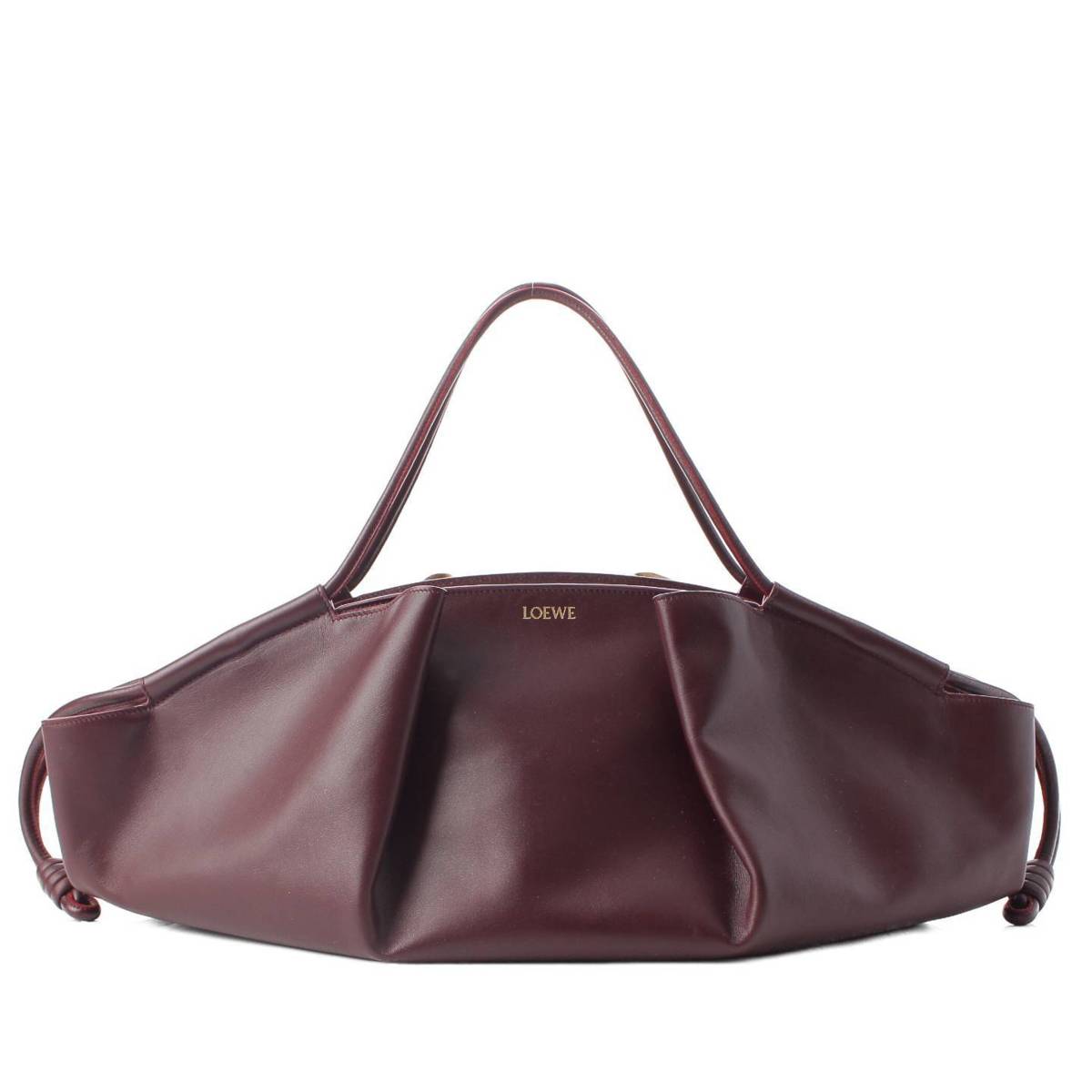 [Loewe] Loewe Shiny Napa Calf Paseo Bag Handbag A709G41X01 Burgundy XL [Used] [Authenticated and Guaranteed Authentic] 213329