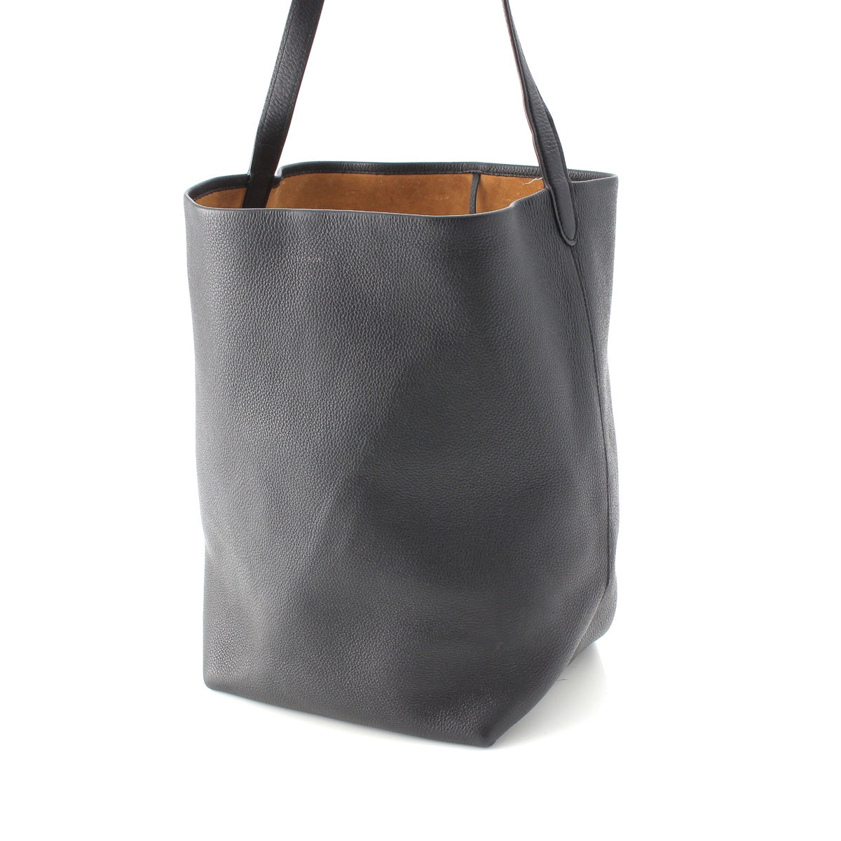 THE ROW N/S Park Tote Large Leather suede one belt Tote Bag black