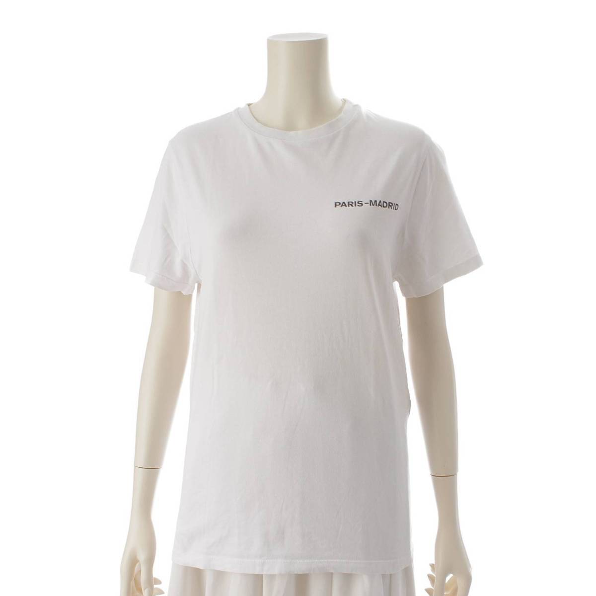 [Loewe] Loewe Back Logo Print Cotton Short Sleeve Crew Neck T-Shirt Cut and Sewn White S [Used] [Authenticated and Guaranteed Authentic] 213571