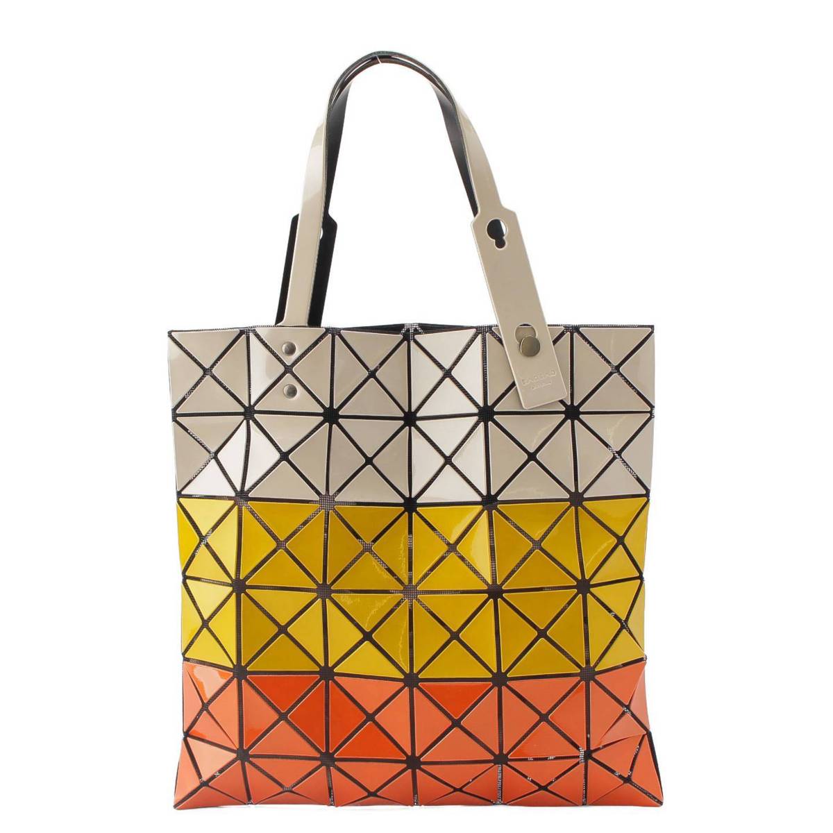 [BAO BAO ISSEY MIYAKE] BAO BAO ISSEY MIYAKE Metallic Gradient Mesh Tote Bag Orange x Yellow x Beige [Used] [Authenticated/Genuine Product Guaranteed] 213784