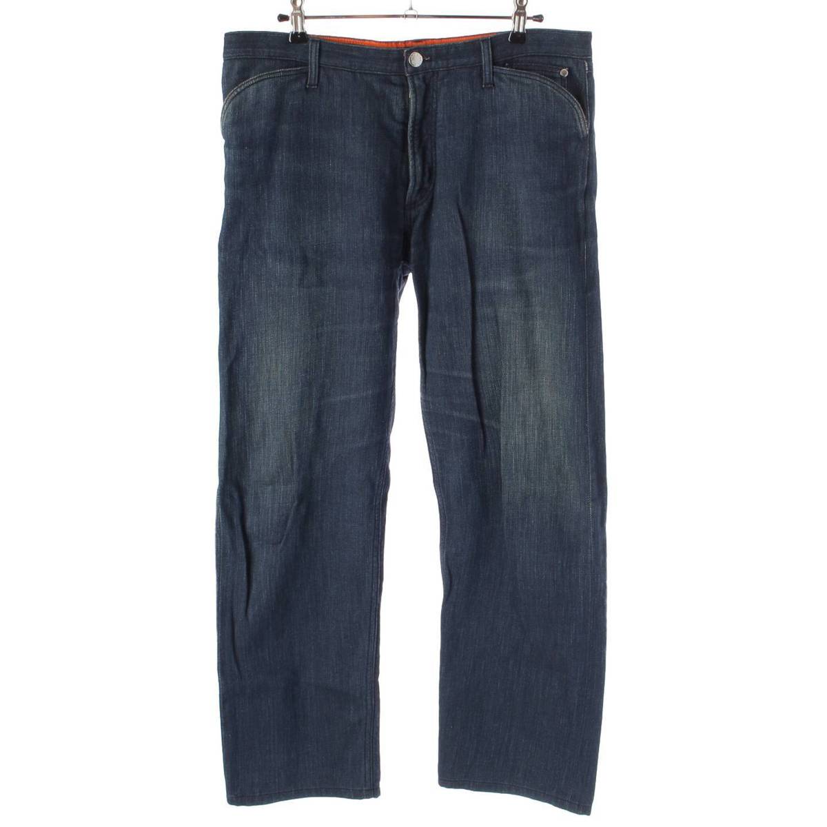 [Louis Vuitton] Louis Vuitton Men's Cotton Jeans Denim Pants Bottoms LV Logo Indigo 40 [Used] [Authenticated and Guaranteed Authentic] 213871