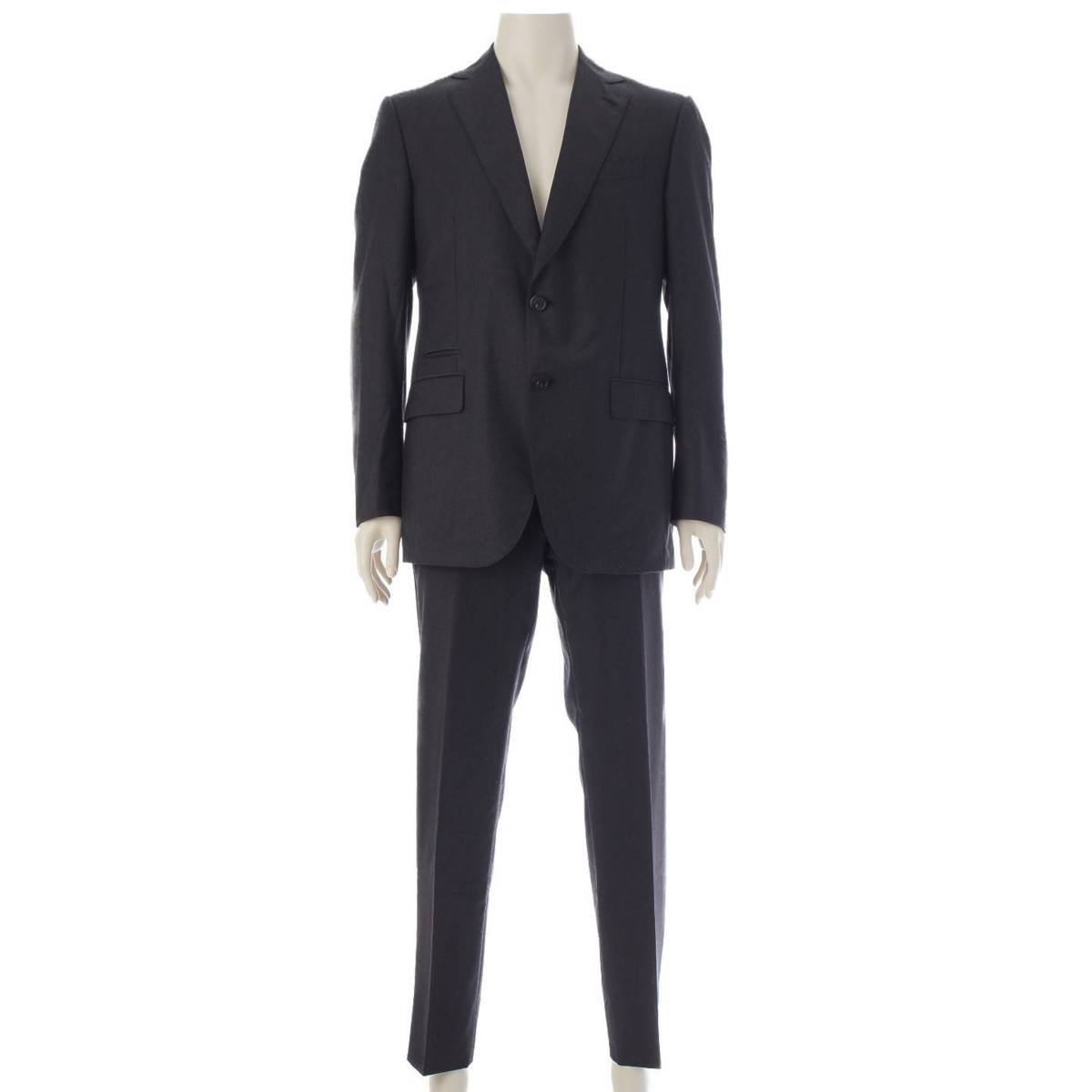 [Berluti] Berluti Men's Wool Jacket & Pants Suit Set, Charcoal Gray, Size 48 [Used] [Authenticated and Guaranteed Authentic] 213874
