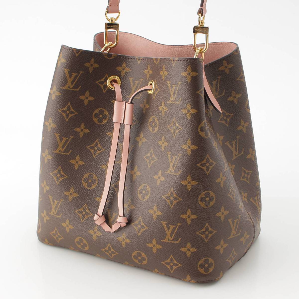 [Louis Vuitton] Louis Vuitton Monogram NeoNoe Drawstring Leather Shoulder Bag M44022 Rose Poodle [Used] [Authenticated and Guaranteed Authentic] 214,000