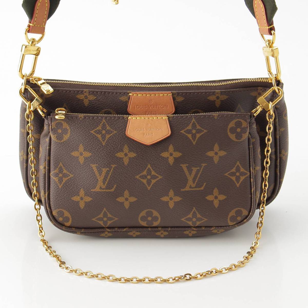 [Louis Vuitton] Louis Vuitton Multi Pochette Accessoires Shoulder Pouch Bag M44813 Brown [Used] [Authenticated and Guaranteed Authentic] 214056