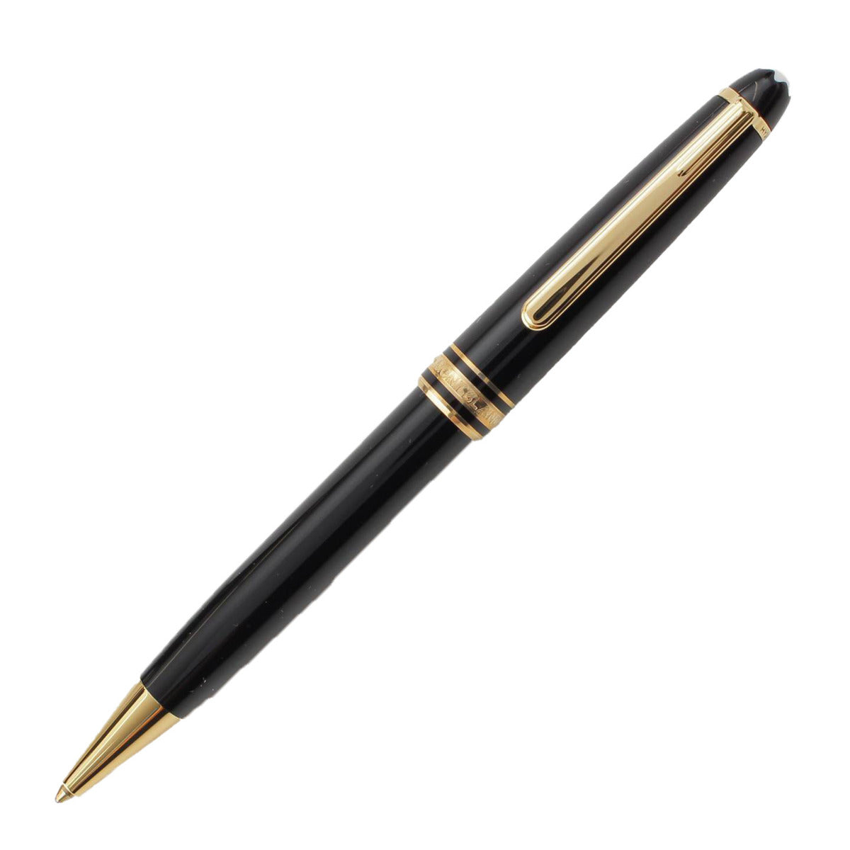 [Mont Blanc] Mont Blanc Meisterstück Mechanical Pencil Ballpoint Pen Black x Gold 0" [Used] [Authenticated and Guaranteed Authentic] 214102