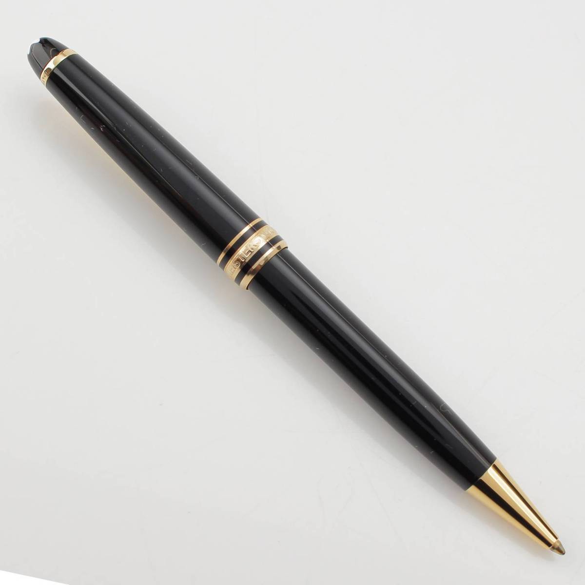 [Mont Blanc] Mont Blanc Meisterstück Mechanical Pencil Ballpoint Pen Black x Gold 0" [Used] [Authenticated and Guaranteed Authentic] 214102