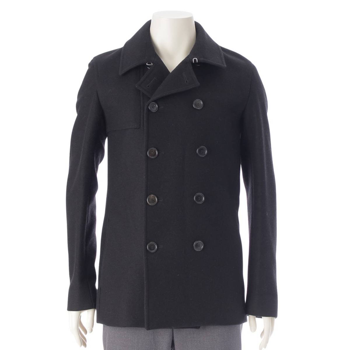 [Dior] DIOR Men's 11AW Wool Melton P Coat 133C407A0315 Black 44 [Used] [Authenticated and Guaranteed Authentic] 214198