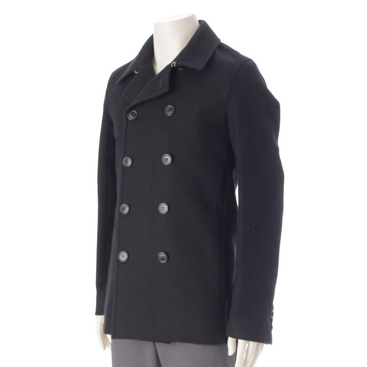 [Dior] DIOR Men's 11AW Wool Melton P Coat 133C407A0315 Black 44 [Used] [Authenticated and Guaranteed Authentic] 214198