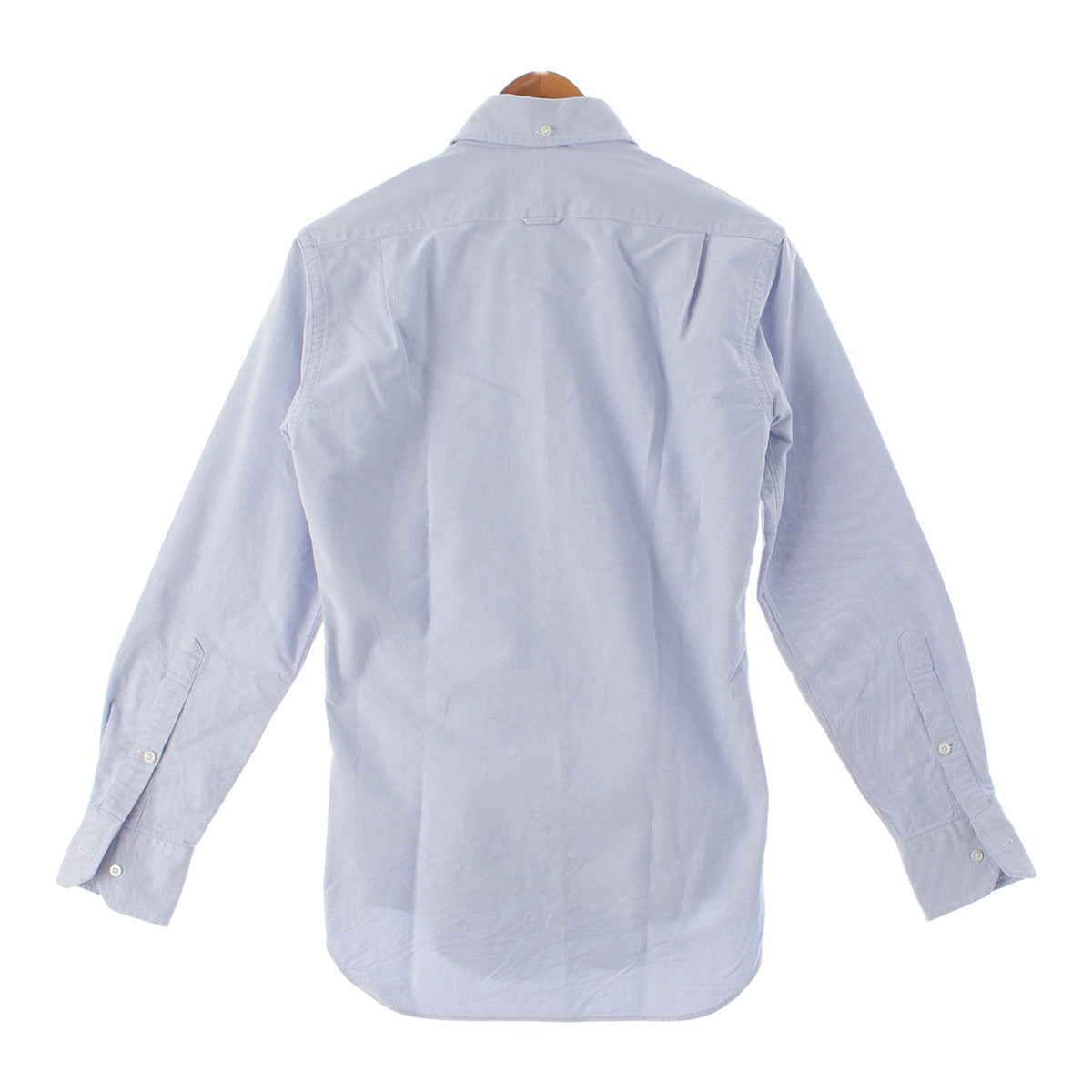 THOM BROWNE cotton Button down Long sleeve shirt blouse tops blue 1