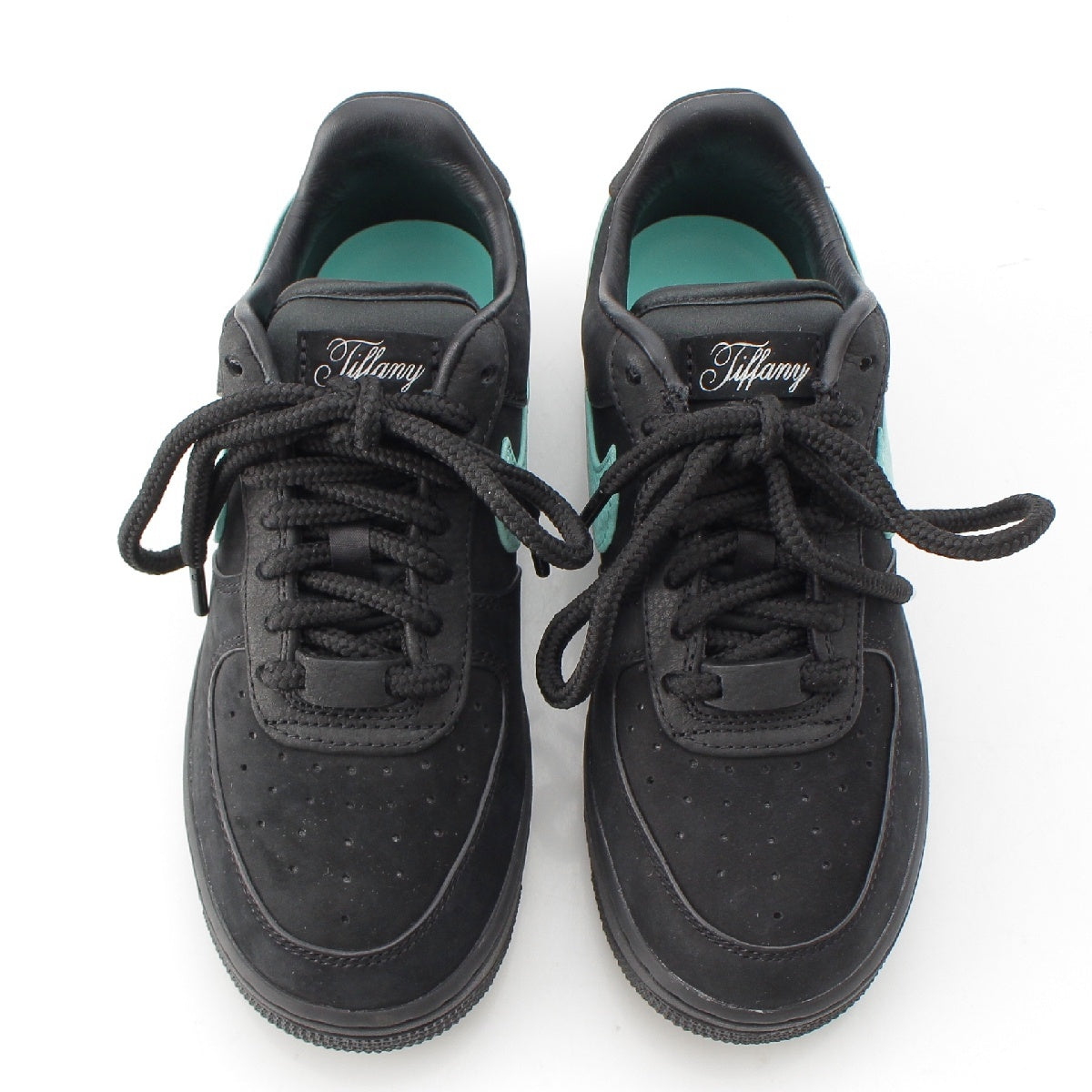 TIFFANY&Co. × Nike 23 years Air Force 1 Low 1837 Nubuck sneakers shoes DZ1382-001 black 23.5