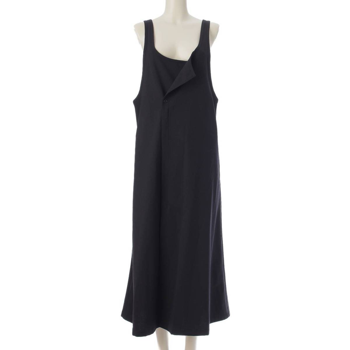 [Y-3] Y-3 Front Zip Sleeveless Dress Side Line FN3445A2E001 Black XS [Used] [Authenticated/Genuine Product Guaranteed] 214278