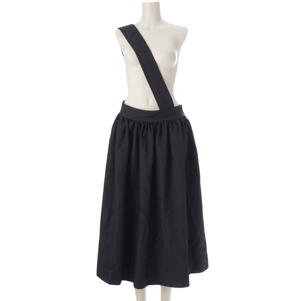 [Comme des Garcons] Comme des Garcons Black 23AW Dyed Side Zip Jumper Skirt 1L-S006 Black S [Used] [Authenticated/Genuine Product Guaranteed] 214284