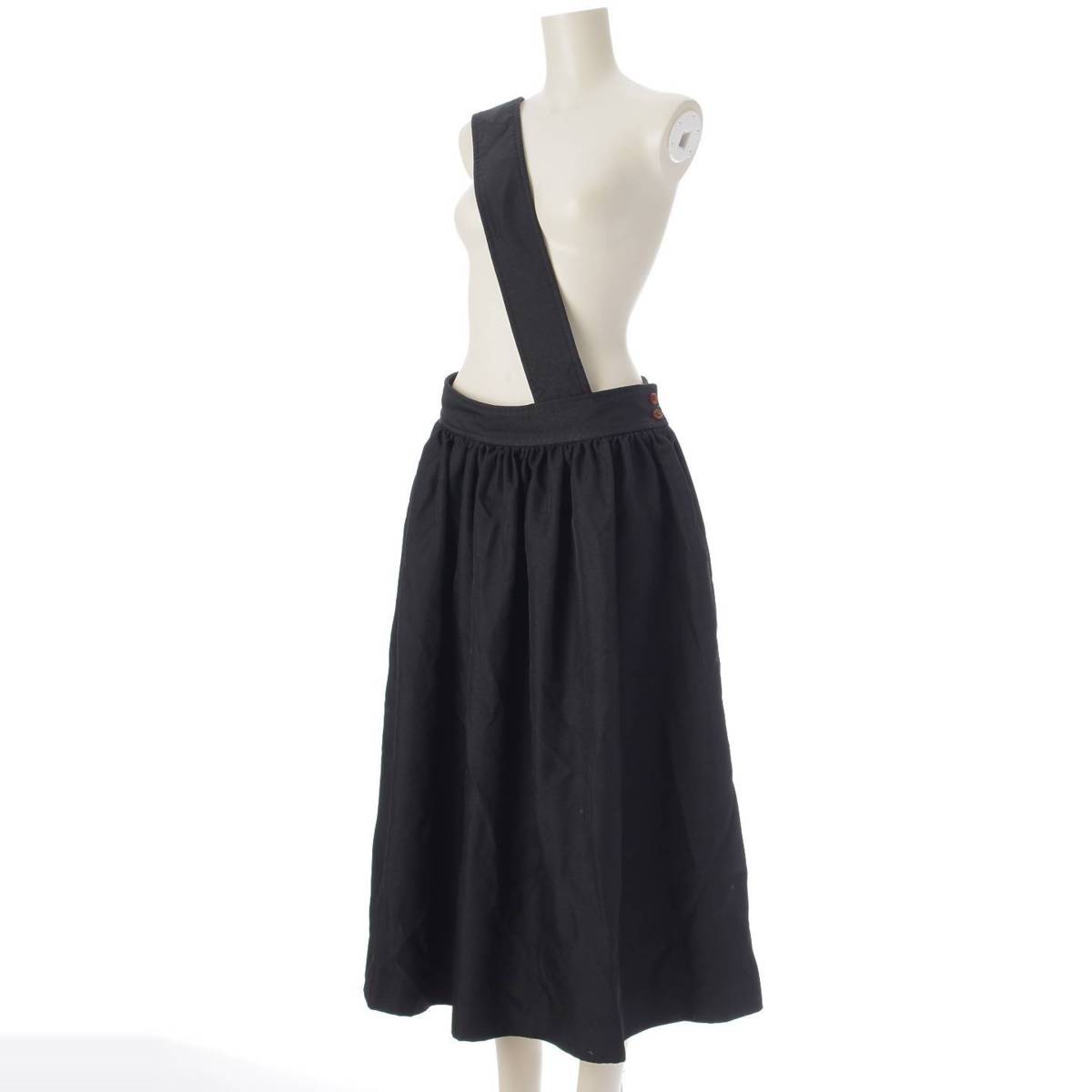 [Comme des Garcons] Comme des Garcons Black 23AW Dyed Side Zip Jumper Skirt 1L-S006 Black S [Used] [Authenticated/Genuine Product Guaranteed] 214284