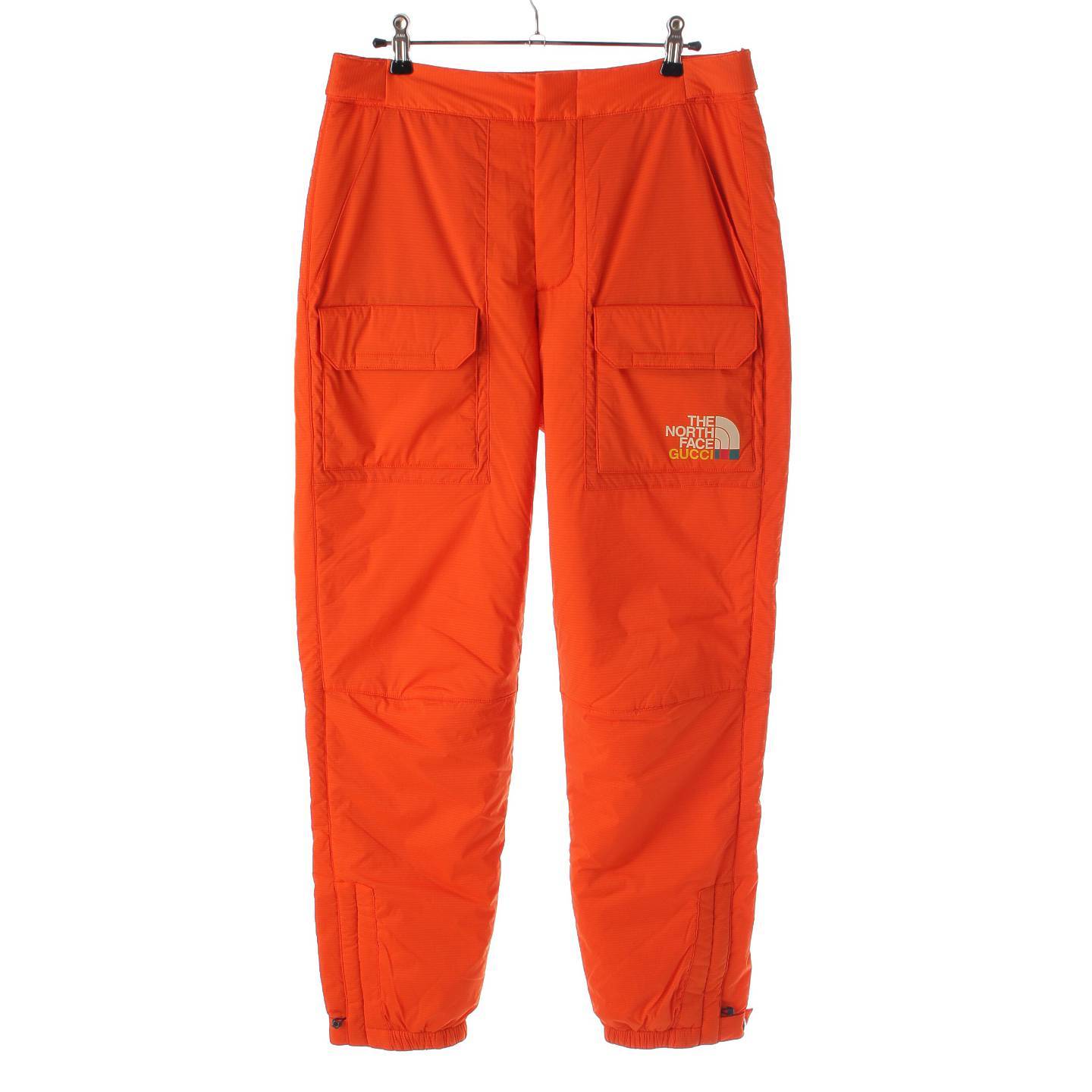 Gucci 21AW North Face Collaboration Nylon Cargo Pants 663764 Orange S