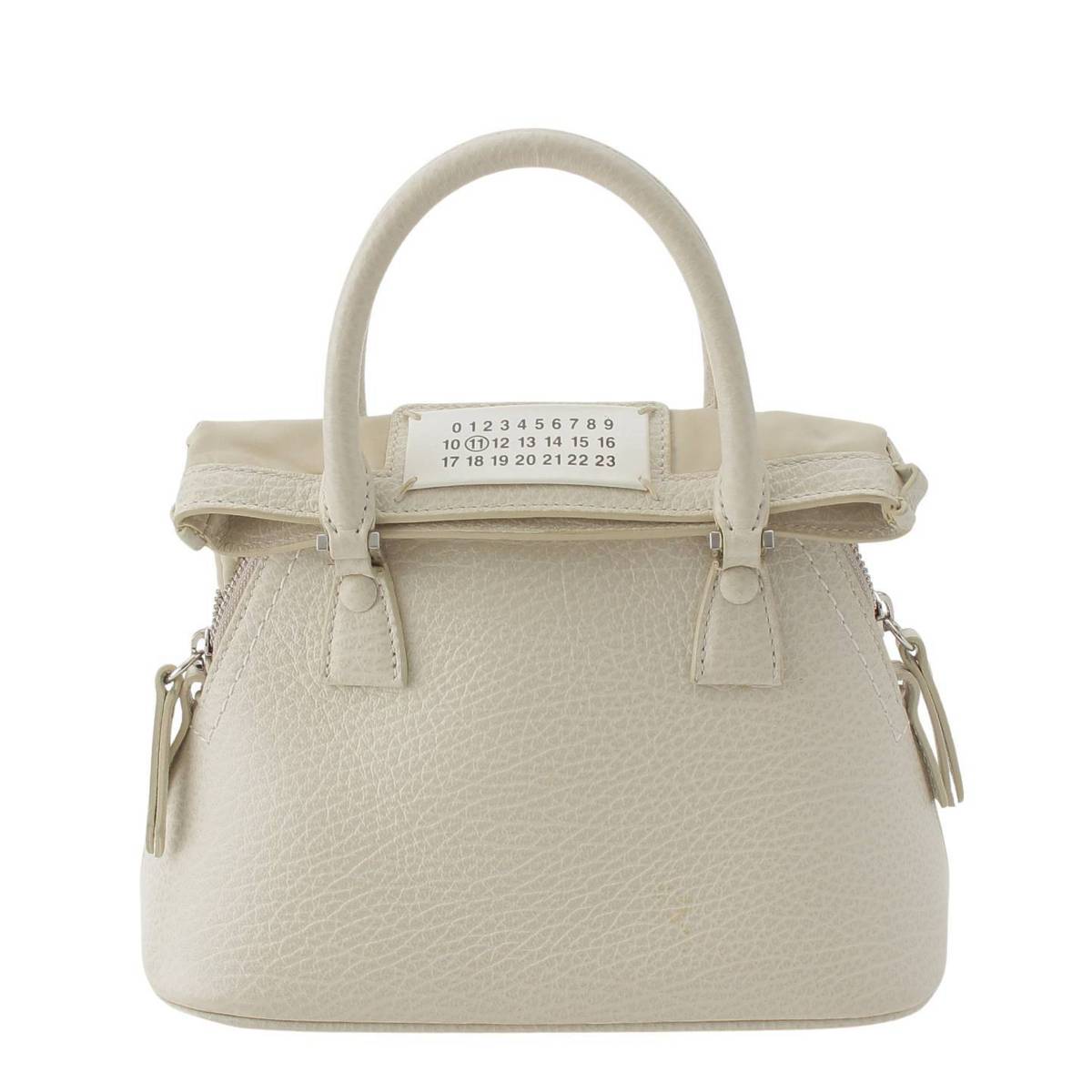 [Martin Margiela] Martin Margiela 5AC Micro Cow Leather 2way Handbag Shoulder Bag S56WG0081 Ivory [Used] [Authenticated and Guaranteed Authentic] 214525