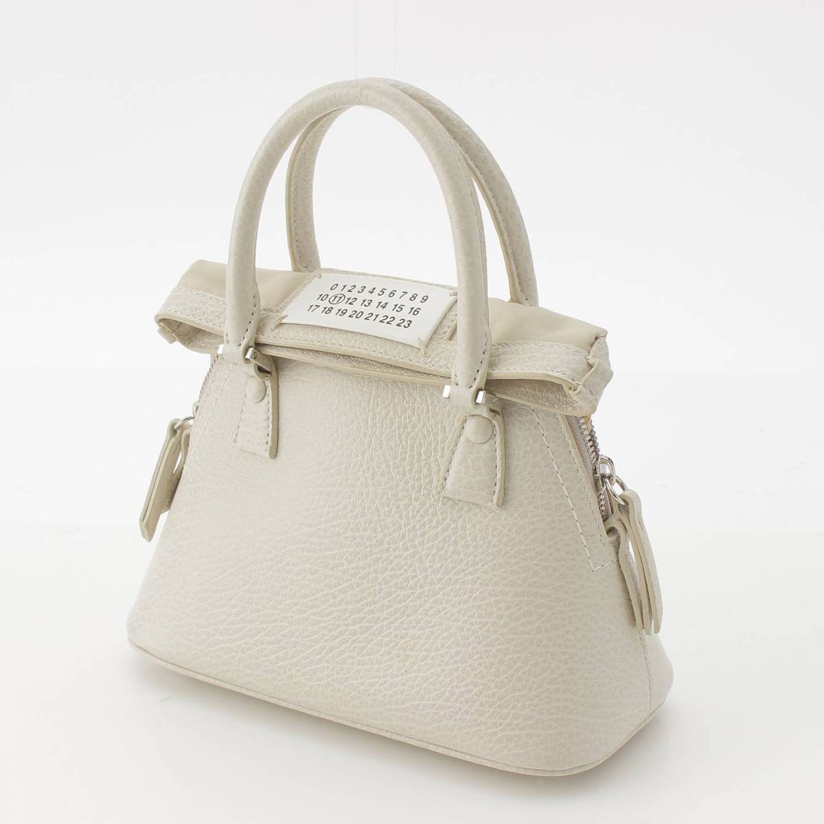 [Martin Margiela] Martin Margiela 5AC Micro Cow Leather 2way Handbag Shoulder Bag S56WG0081 Ivory [Used] [Authenticated and Guaranteed Authentic] 214525