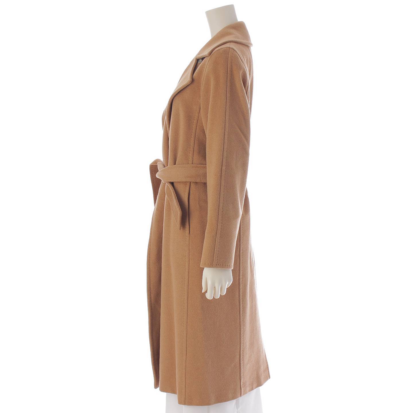 Max Mara Manuela Gown Coat Coat Jacket Outerwear Brown 101613730 34 [Used] [Authentic Product Guaranteed]