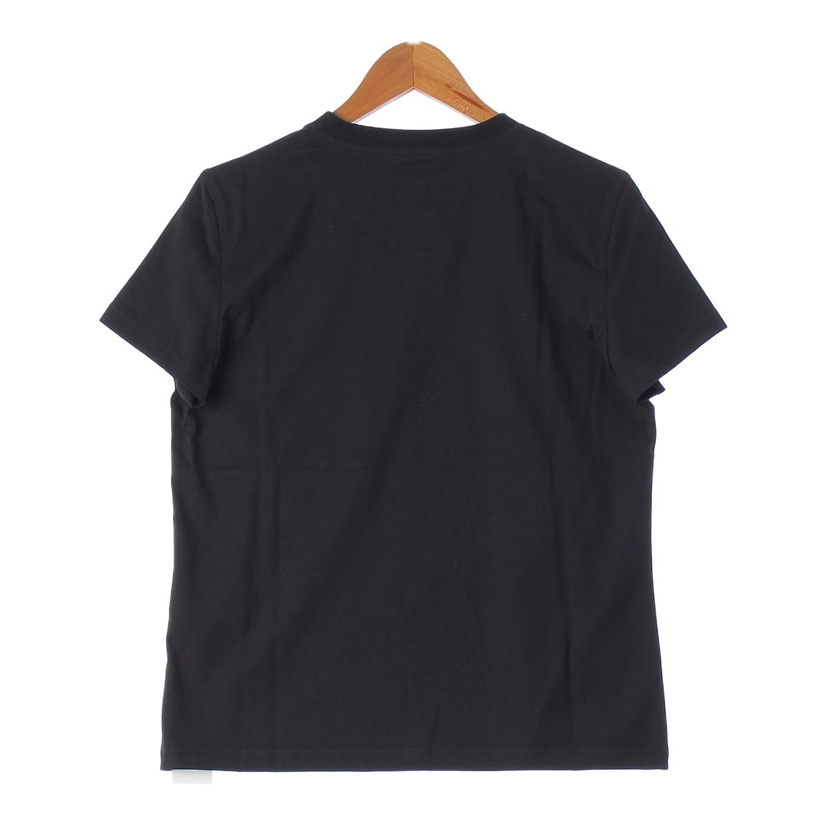 Hermes 24 Cotton Jersey T-Shirt with Embroidered Pockets H4E4615DA0234 Black 38