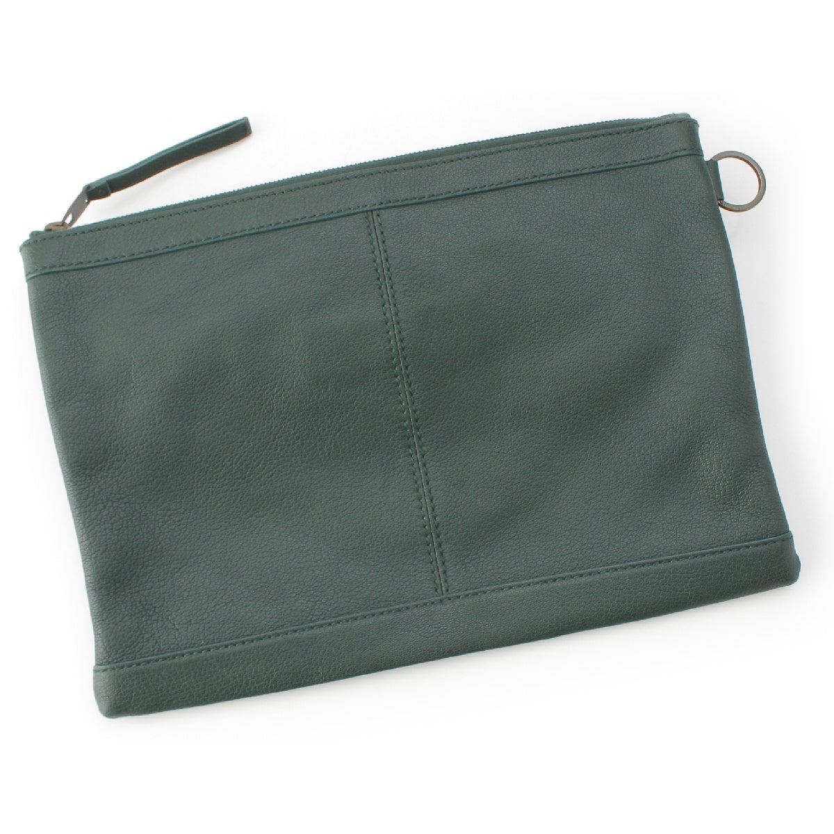 Balenciaga Classic Clip M Leather Clutch Bag Handbag Bag 273022 Green