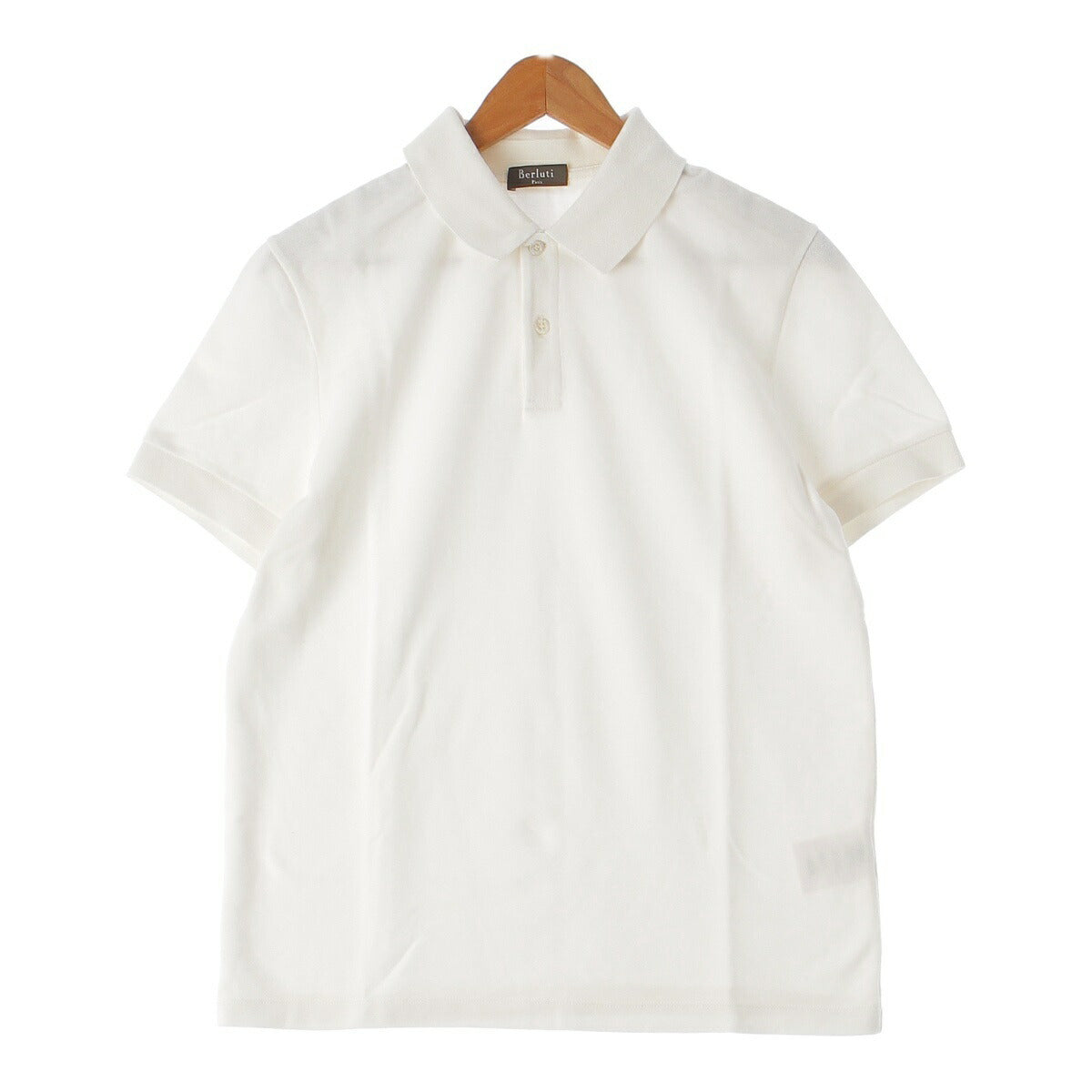 Berluti Men's Cotton Polo Shirt Top RJ14JPS25CAET White S [Used] [Authentic Product Guaranteed]