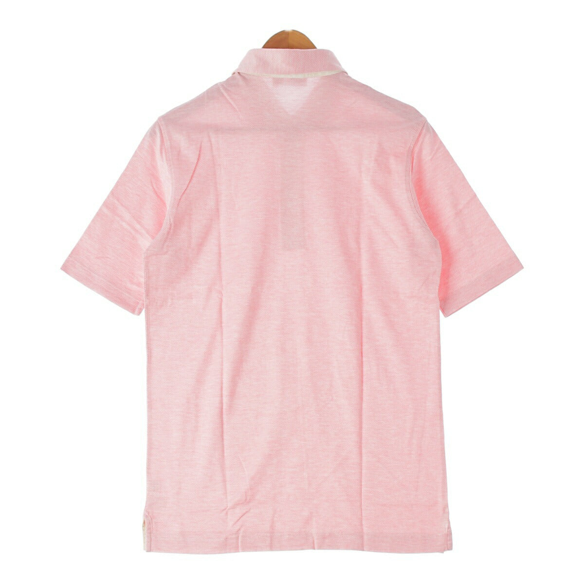 Loro Piana Men's Cotton Short Sleeve Polo Shirt Top Pink M [Used] [Authentic Product Guaranteed]