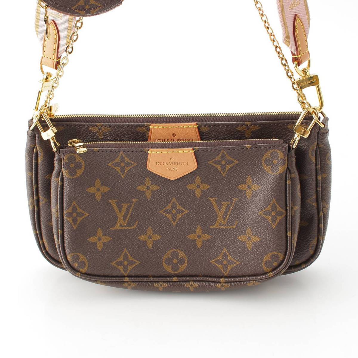 [Louis Vuitton] Louis Vuitton Monogram Multi Pochette Accessoires Shoulder Bag Rose Clair [Used] [Authenticated and Guaranteed Authentic] 215102