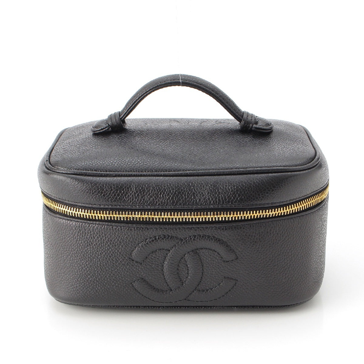 Chanel 3rd Series Vanity Bag COCO Mark Caviar Skin Handbag Black