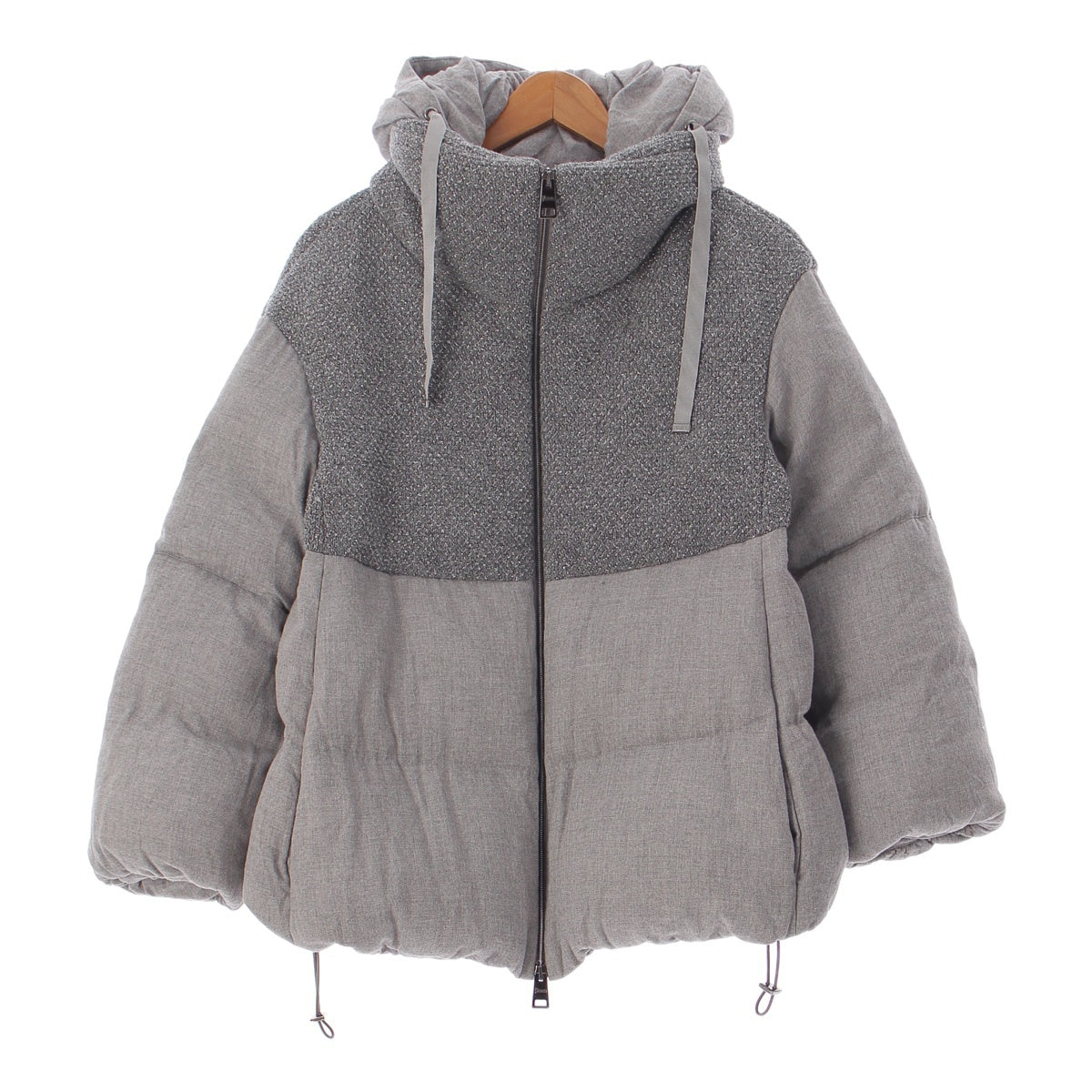 Herno With logo glitter down feather coat jacket grey PI1390D 44