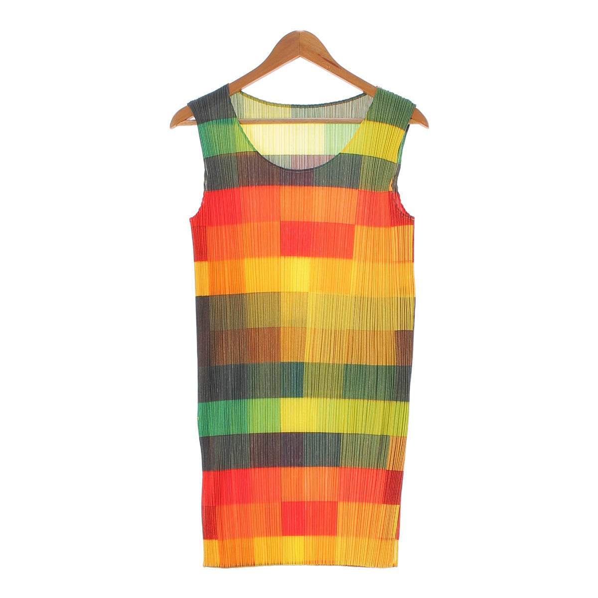 Pleated Please Issey Miyake Pleated Tunic Top All-over Pattern PP83-JK815 Multicolor 3