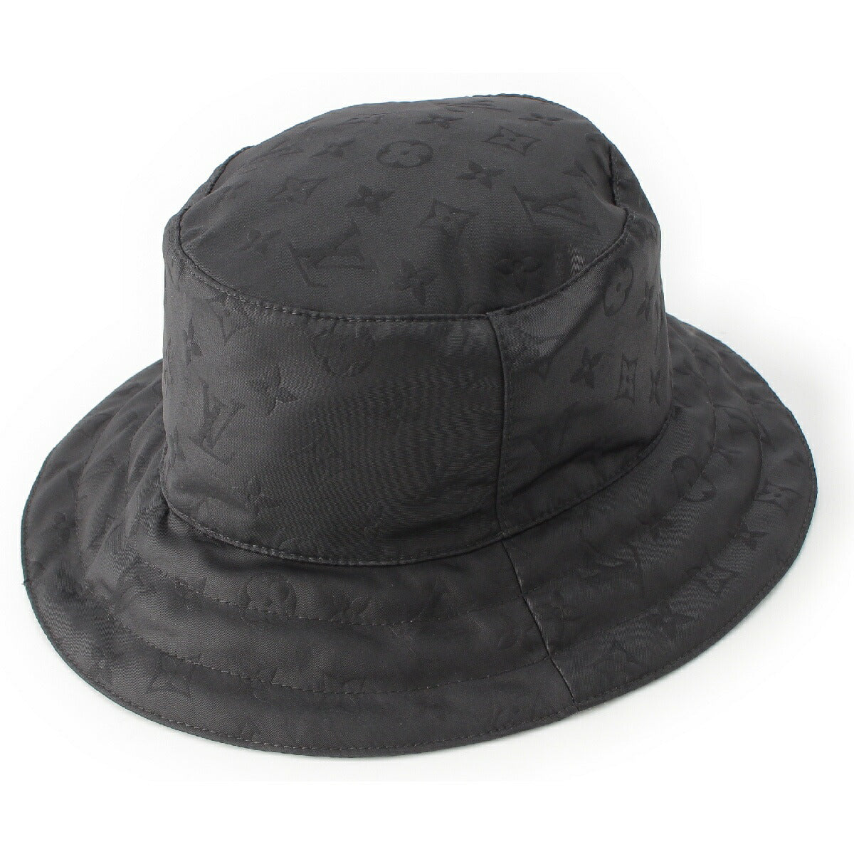 LOUIS VUITTON hat Monogram Appearing Reversible Bucket Hat M77117 Black x gray M