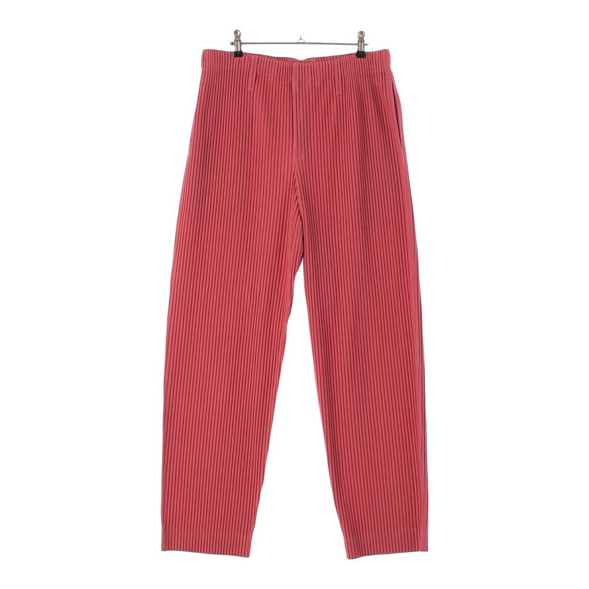 Homme Plisse Issey Miyake Men's Long Pleated Pants Bottoms HB13JF160 Coral Pink Size 3 [Used] [Authentic Product Guaranteed]