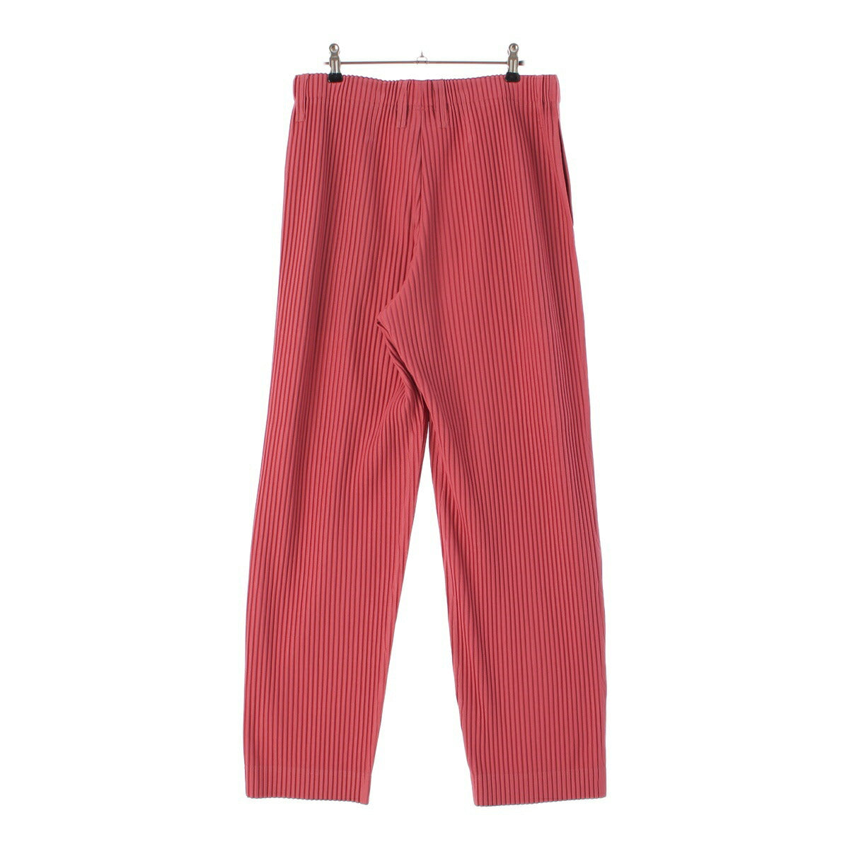 Homme Plisse Issey Miyake Men's Long Pleated Pants Bottoms HB13JF160 Coral Pink Size 3 [Used] [Authentic Product Guaranteed]