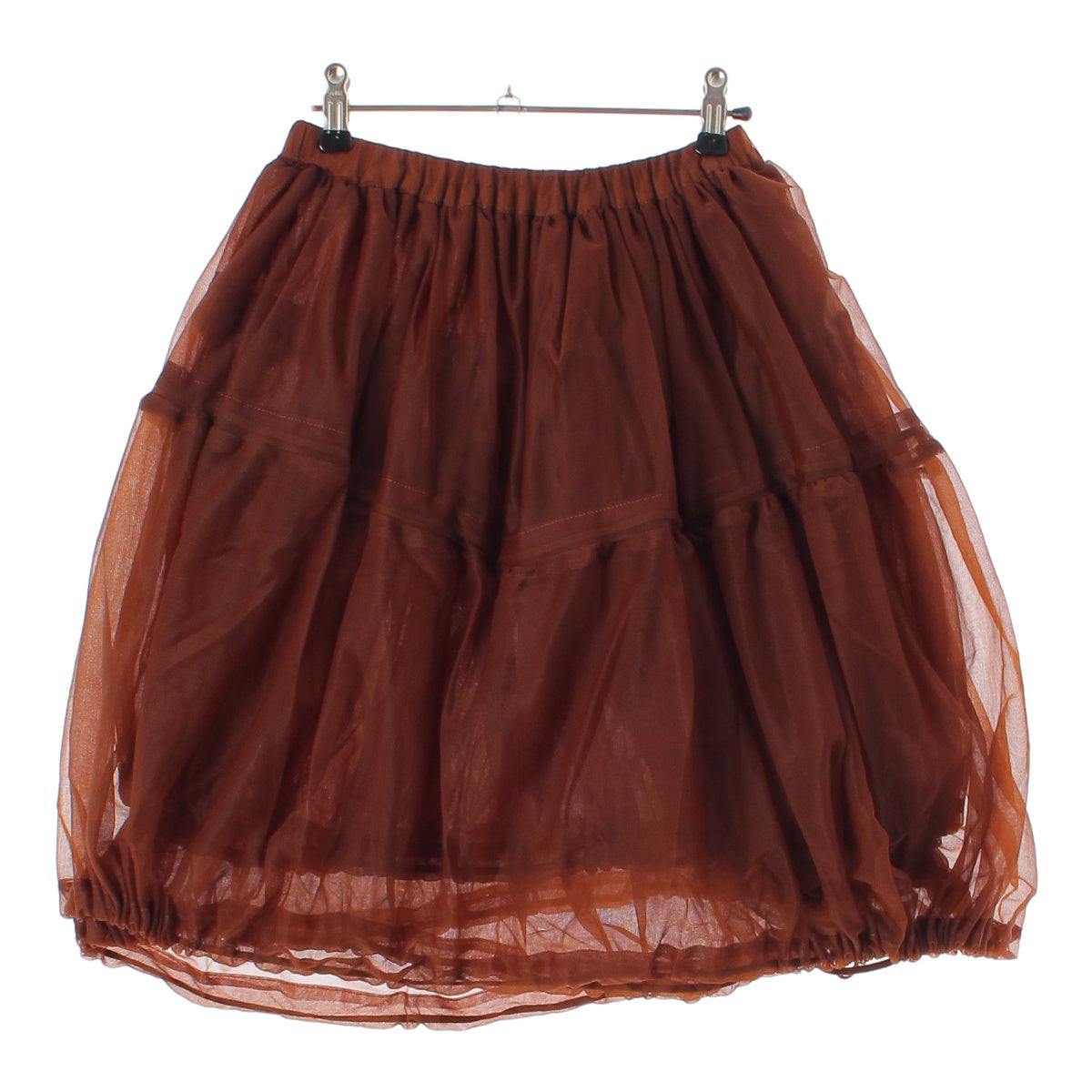 Comme des Garcons 90AW Nylon Balloon Skirt GS-05006S Brown S