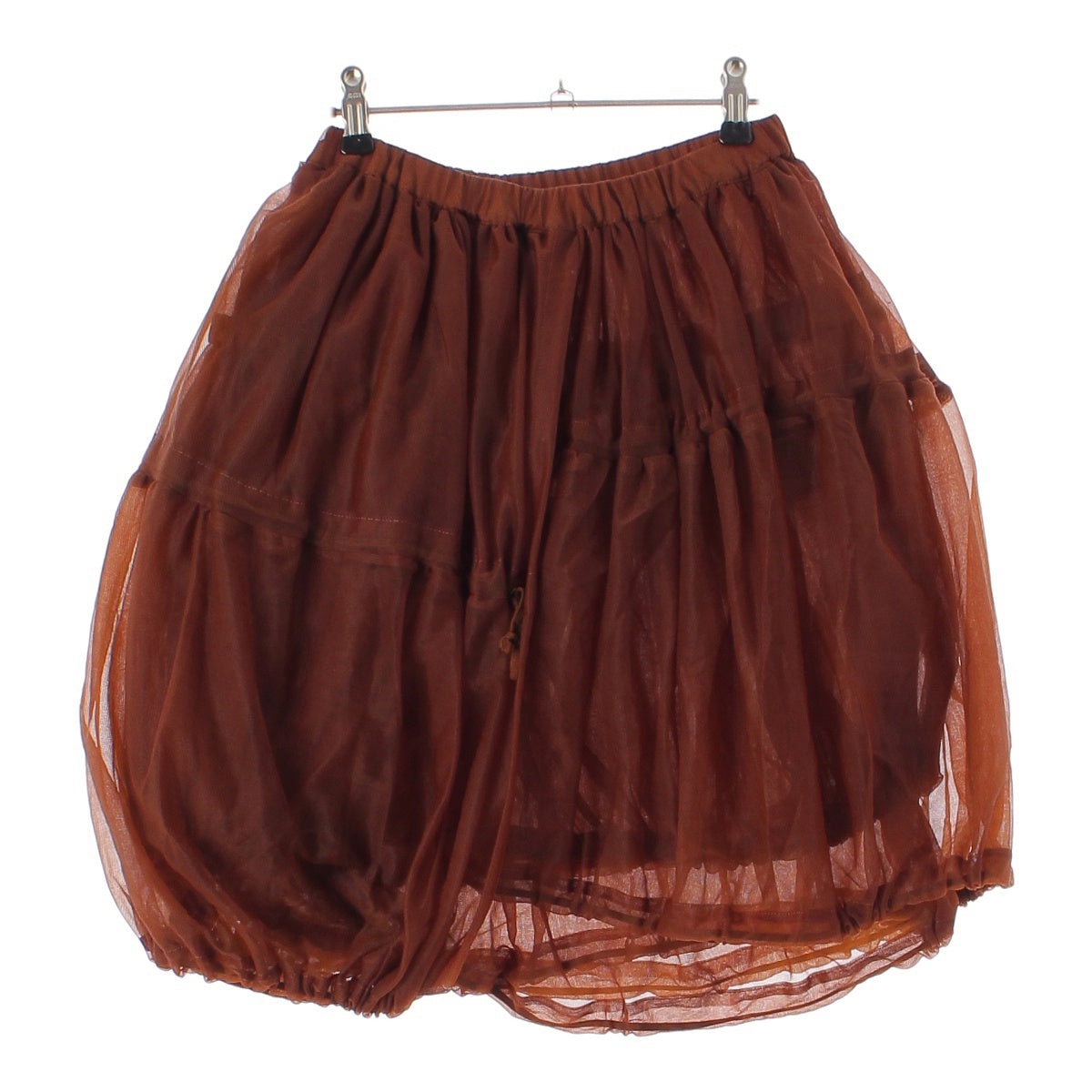 Comme des Garcons 90AW Nylon Balloon Skirt GS-05006S Brown S