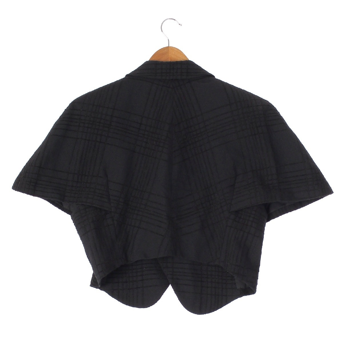 Comme des Garcons 80S Check Pattern Wool Design Jacket GJ-05013S Black S