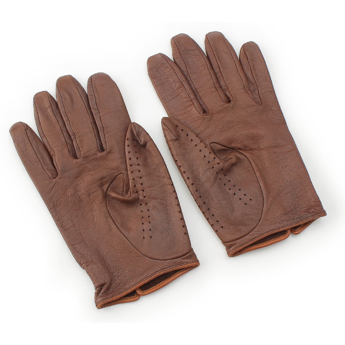 Chanel COCO Mark Lambskin Gloves Leather Gloves Gloves Leather Gloves Accessories Brown