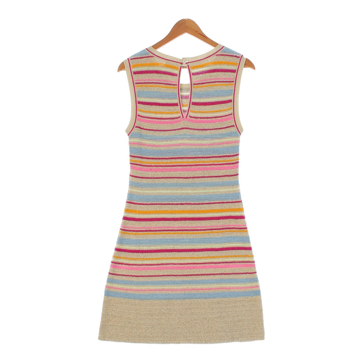 Chanel COCO Mark Border Sleeveless Dress P40397 Multicolor 40