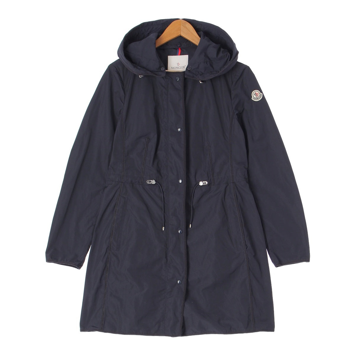 Moncler ANTHEMIS Hooded Spring Rain Coat Jacket Navy 2