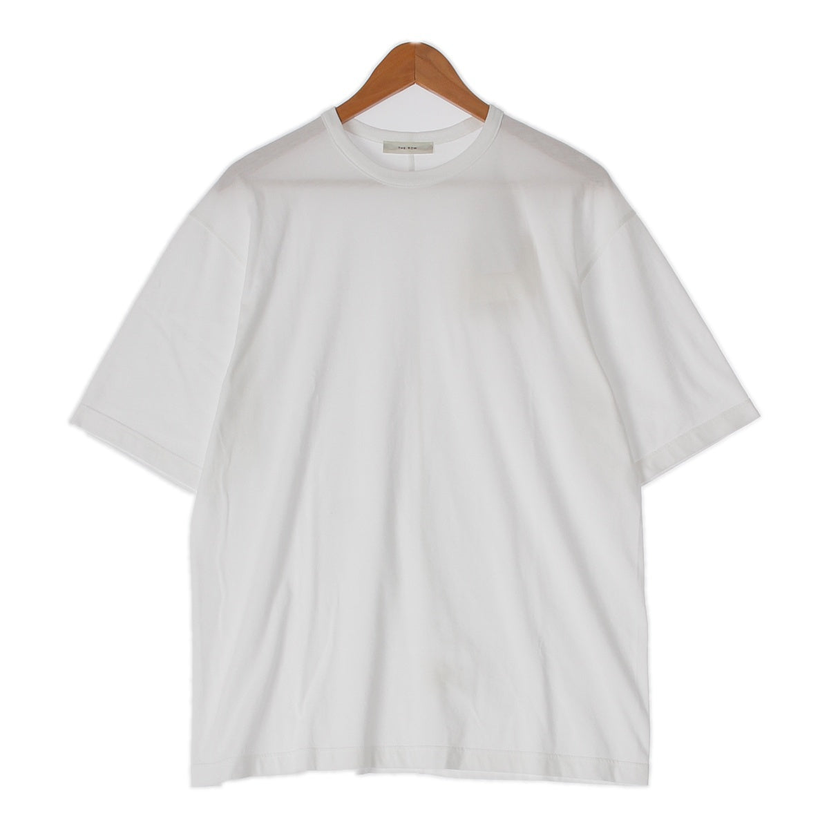 The Row Steven Top Oversized Cotton T-Shirt Cut and Sew 7971K569 White XS