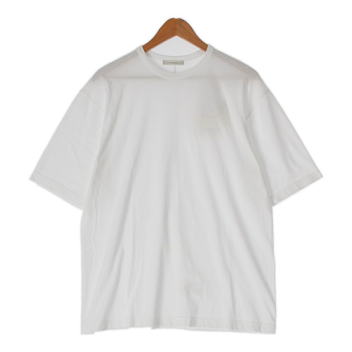 The Row Steven Top Oversized Cotton T-Shirt Cut and Sew 7971K569 White XS [Used] [Authentic Guaranteed]