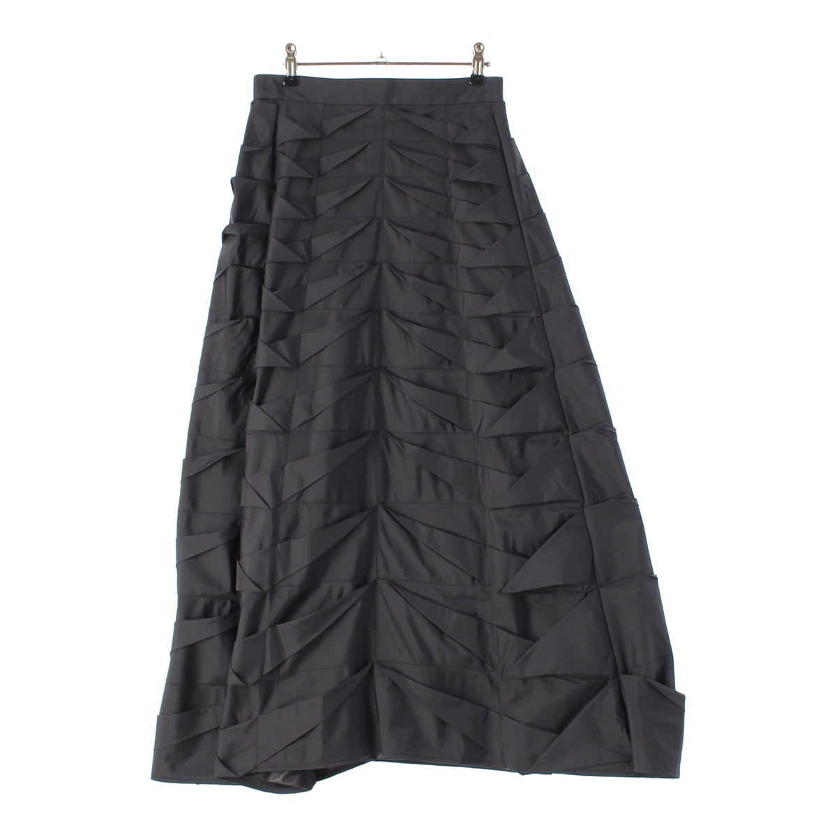 ENFOLD JAGGED SKIRT design long skirt 300GA531-0630 black 36