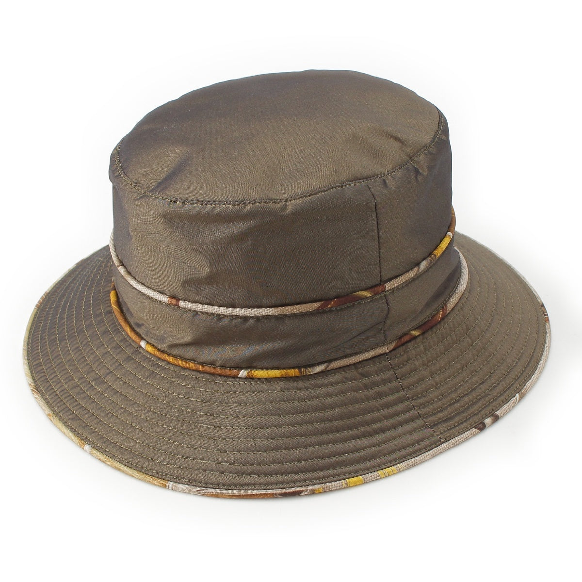 HERMES CHAPEAU LOLA silk hat Hat bucket hat khaki 57