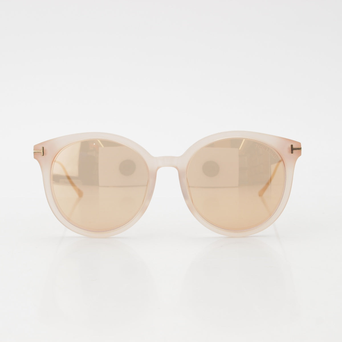 Tom Ford Eyewear round sunglasses TF642-K SilverMetal Pink 57□20