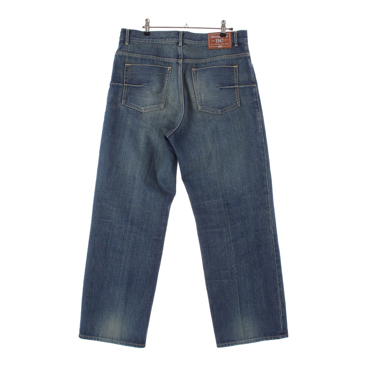 Dior 23 years Cotton denim Heritage Wash 1947 Wide Button Fly Pants Bottoms jeans 293D009CY527 Indigo 32