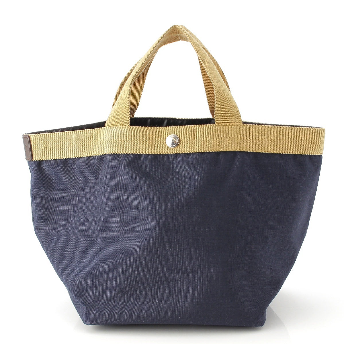 Herve Chapelier × Tomorrowland Exclusive Boat-shaped tote M Nylon canvas Handbag 707C Navy gold M