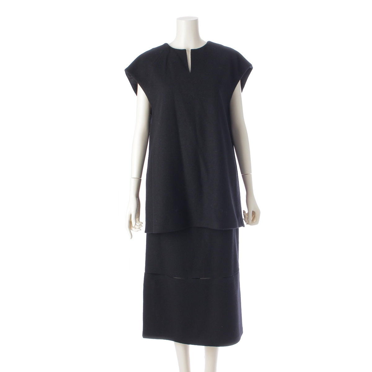 ADORE 23 years wool cashmere Blouse Tops Long Skirt setup 531-3210105 531-3220105 black 36/38