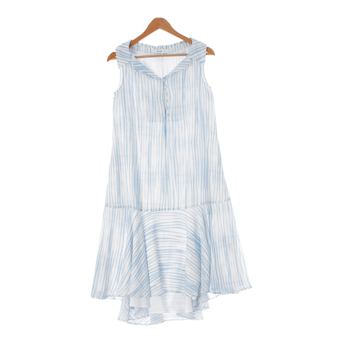 ADEAM 22 years Shibori Daydream Dress No sleeve one piece dress 42809 Blue white XS